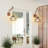 1 - Light Farmhouse Industrial Swing Arm Sconce, Adjustable Arm Wall Sconce