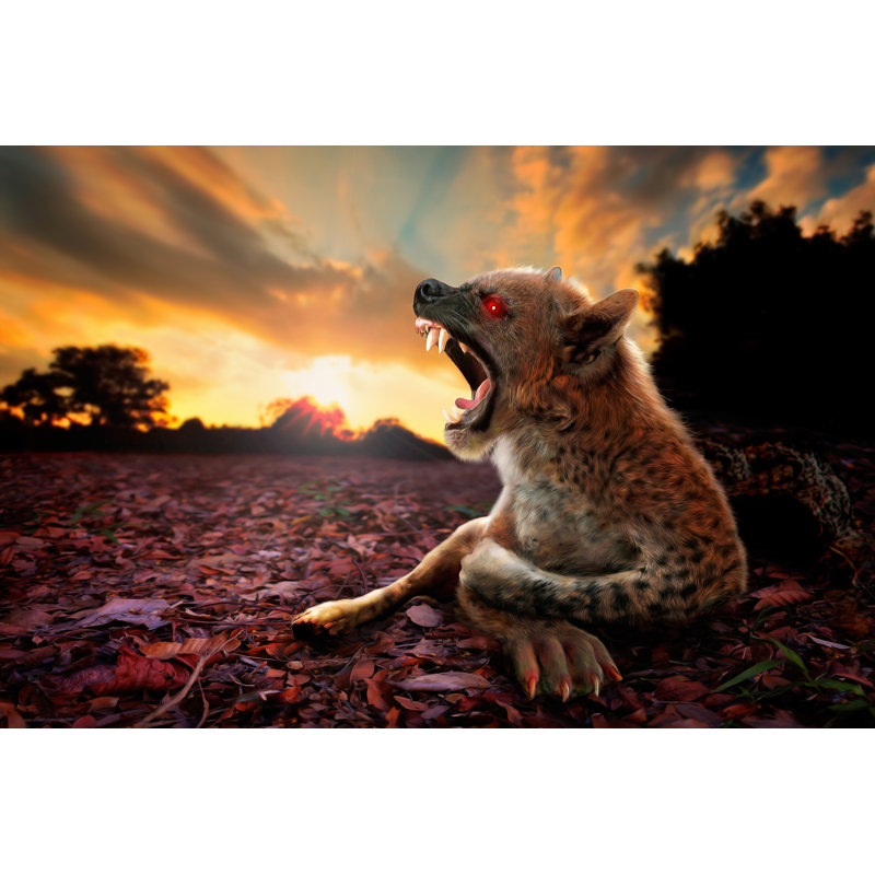 Fierce Chupacabra - Wrapped Canvas Print, 30cm H x 46cm W x 3.8cm D