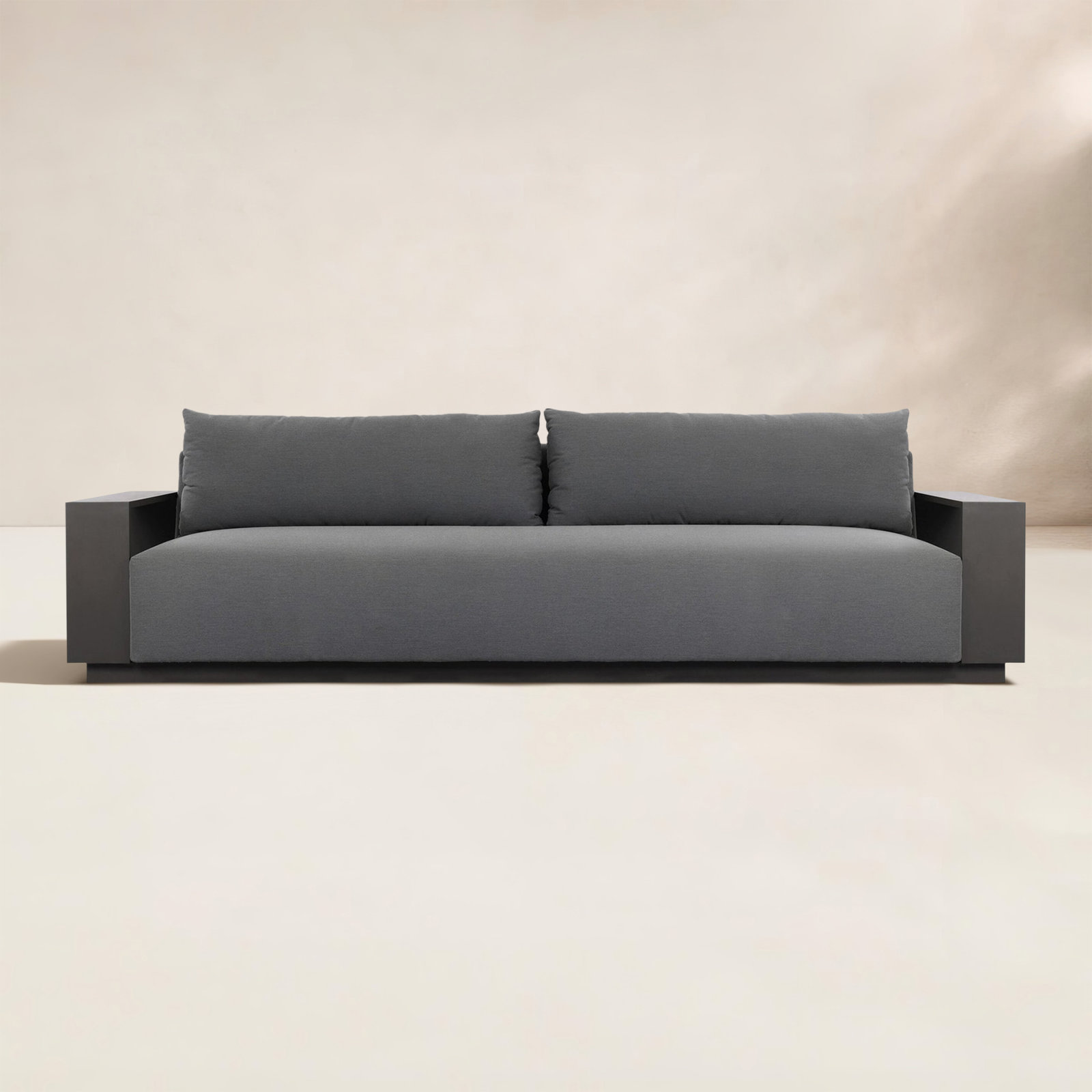 Mather Outdoor Metal Sofa-106", Arashi Graphite