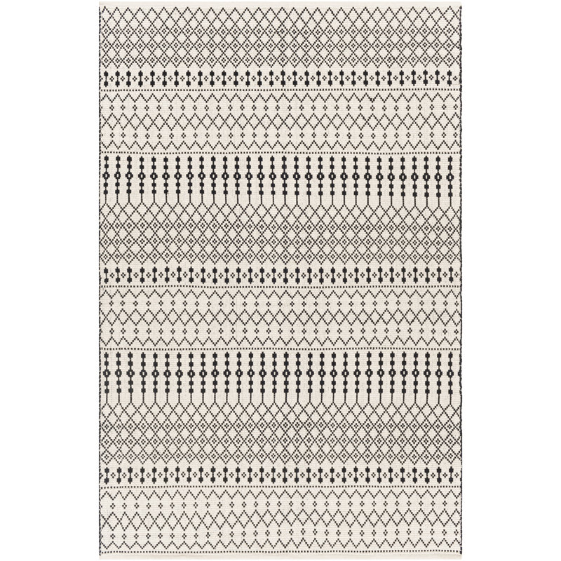 Courtdale Cotton Geometric Indoor Rug, Rectangle 6' x 9'