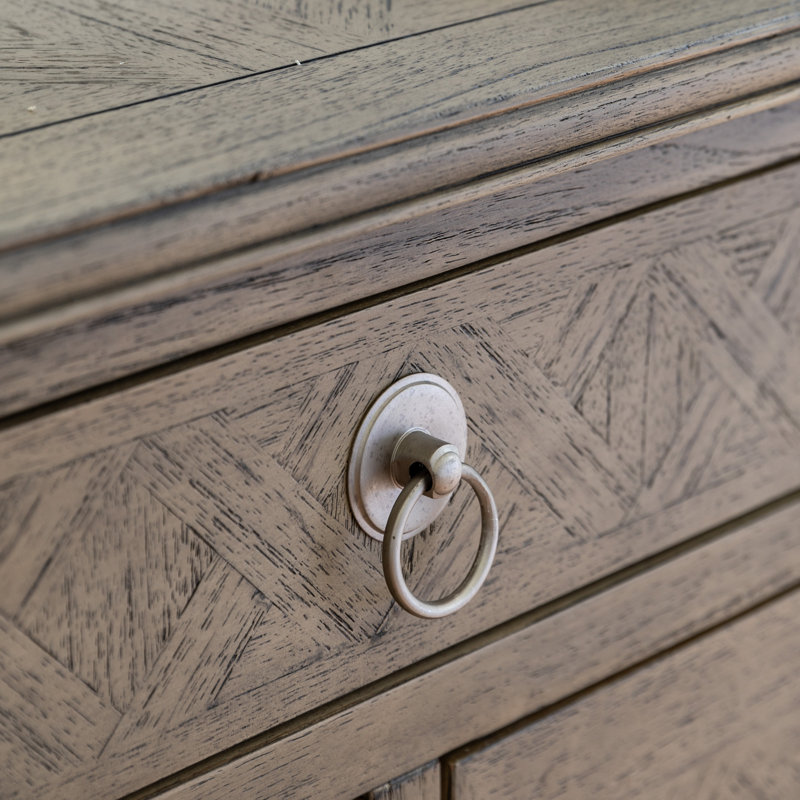 Mandie Solid Wood 130cm W 7 - Drawer Chest of Drawers
