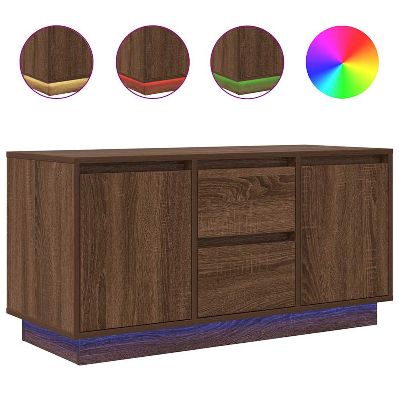 George Oliver TV Cabinet With LED Lights 41x50 Cm
