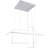 Botchev 3 - Light 37.01"W Alloy And Acrylic LED Chandelier