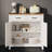 32" Wood Sideboard Console Table with Drawers and Cabinets-106404647