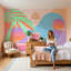Papier peint Art déco Miami Vibe Tropical-13860798-13860799
