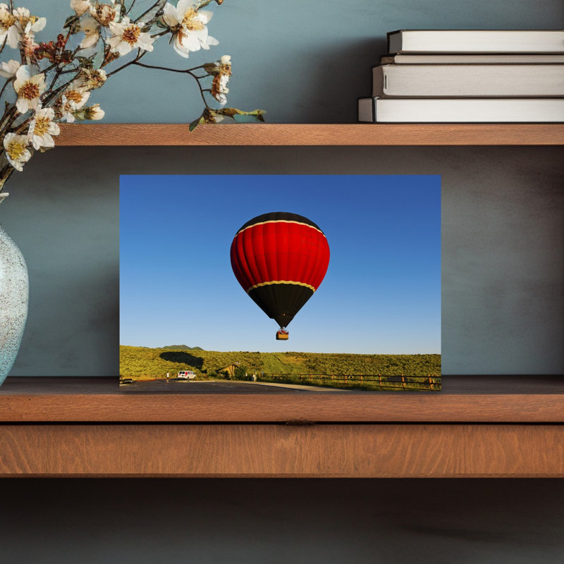 Hot air balloon taking off Park City Utah USA 1 Piece Wrapped Canvas Wall Art, 30.48 cm H x 45.72 cm W