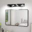 Modern Chrome Led Vanity Light, 4-Lights Wall Sconce For Bathroom And Mirror, Sleek Minimalist Design, Energy-Efficient, Easy To Install-137145523