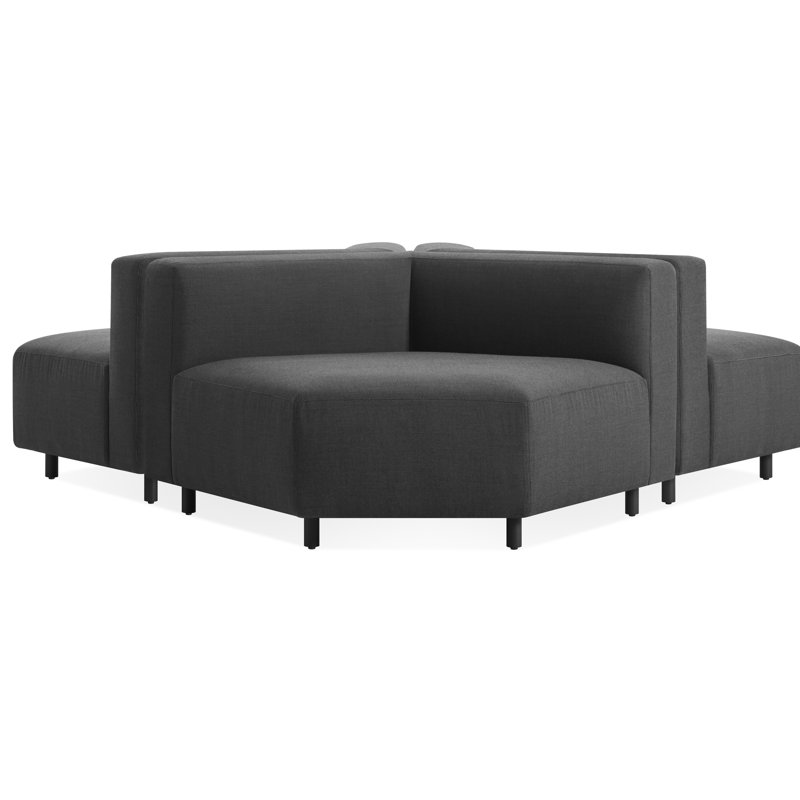 Ensemble de 9 grands coins extérieurs pour jardin, Charbon Sunbrella®