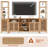 Modern TV Stand for Televisions up to 70 in with Storage, Large TV Cabinet with Bookshelves for Living Room/Apartment-1275542550