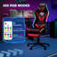 Fauteuil de jeu à bascule ergonomique avec massage Hoffree-113470371