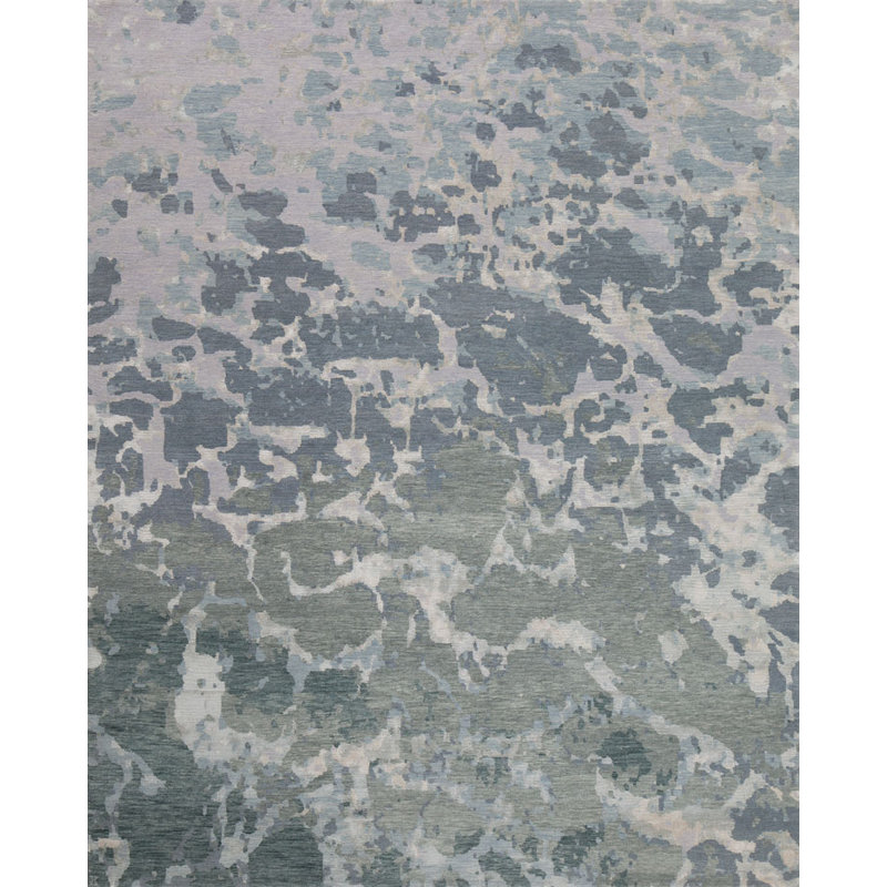 Contemporary Abstract Area Rug, Rectangle 9' x 12'