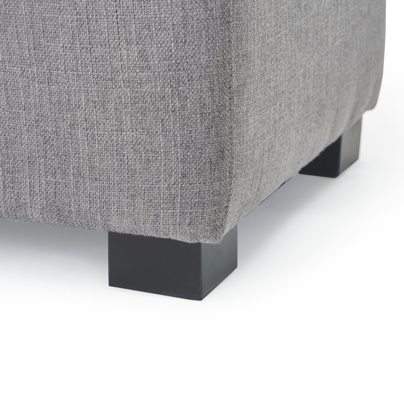 Arlo Arlo Storage Rectangular Organizer Bench, Gray