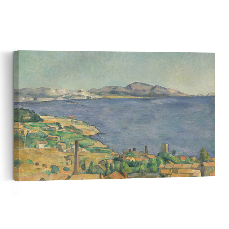 The Gulf Of Marseilles Seen From Lestaque, C.1885 Impressionist Contemporary Coastal Landscape Wall Art Print