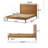 Solid Wood Platform Bed, Mid-Century Modern Bed Frame (King) -1906995608