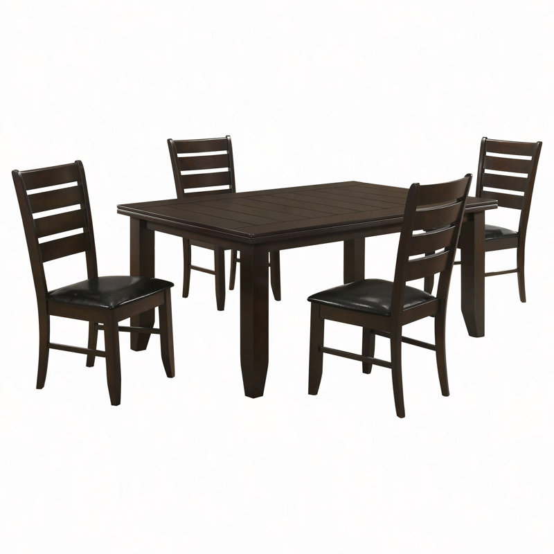 5-Piece Dining Set, 5 Pieces: Table, 4 Chairs