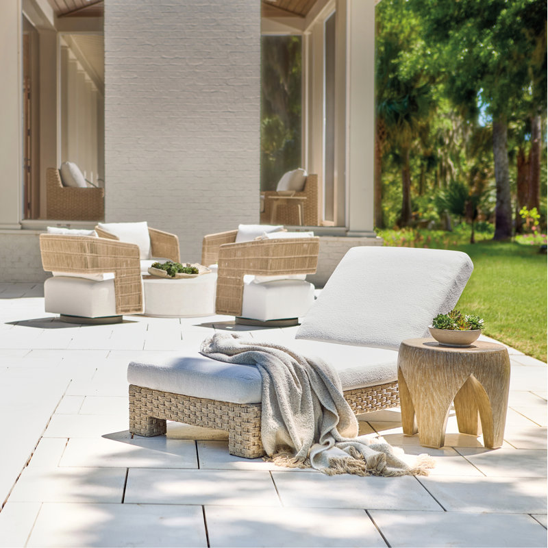 Bernhardt Maldives Outdoor Swivel Chair, Gray