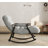 Casual Folding Rocking Chair Upholstered-1984914299