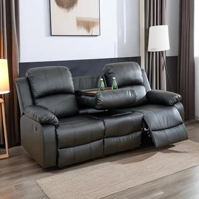 Vesada Sofa Recliner With Built-In Coffee Table