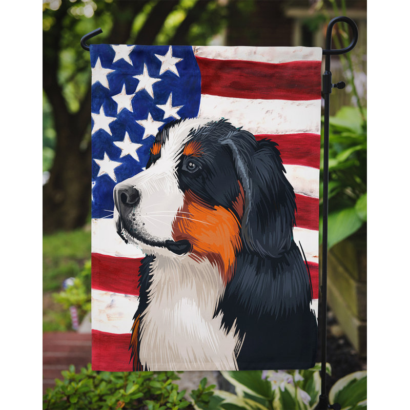Polyester à 2 côtés 15 x 11 po drapeau de jardin, Bouvier bernois