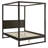 Alva Queen Wood Canopy Platform Bed-110689409-110689410