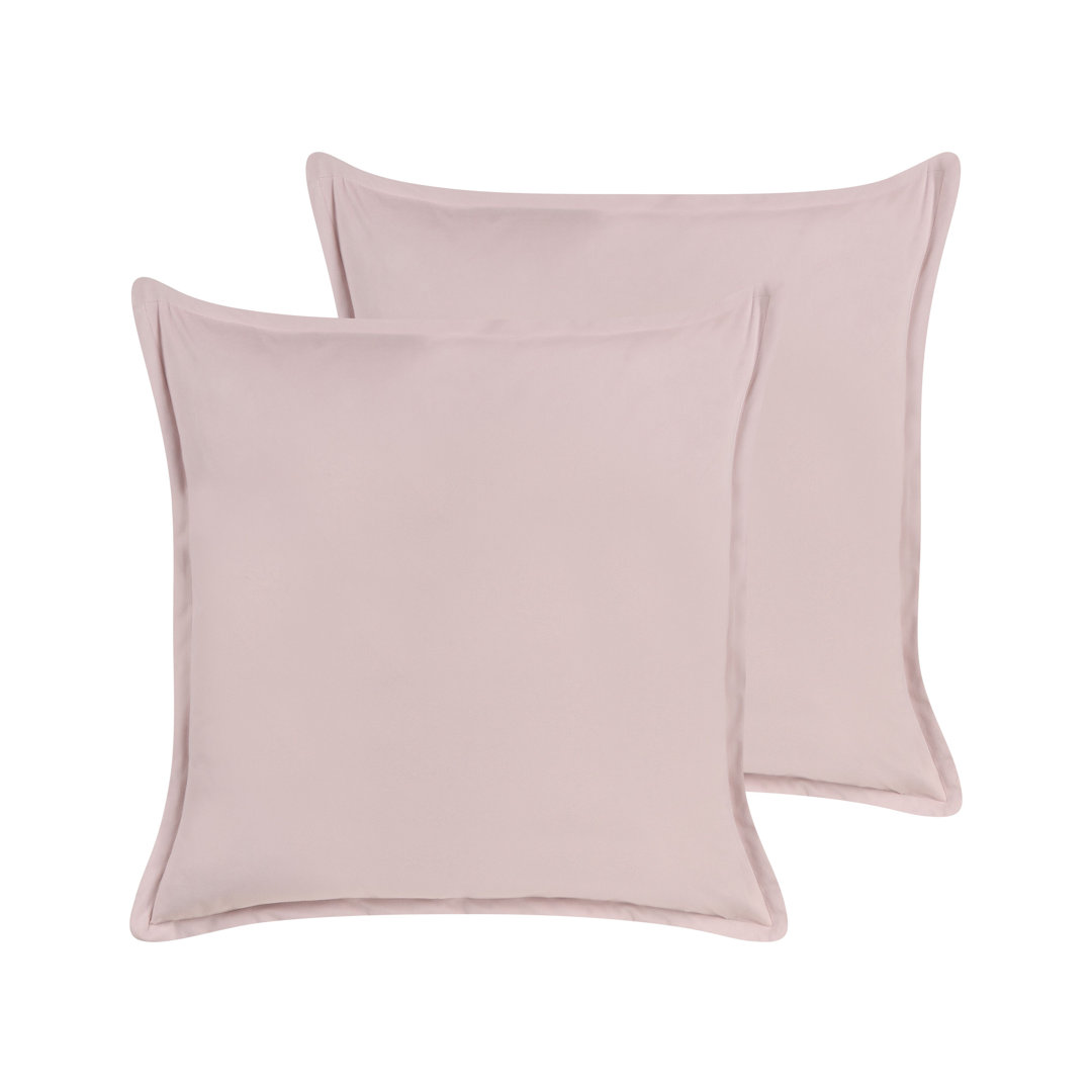 Set mit 2 Samtkissen 60 x 60 cm Rosa EUSTOMA