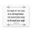 The Name Of The Lord Proverbs 18:10 - Wrapped Canvas Print-956304186-972849150