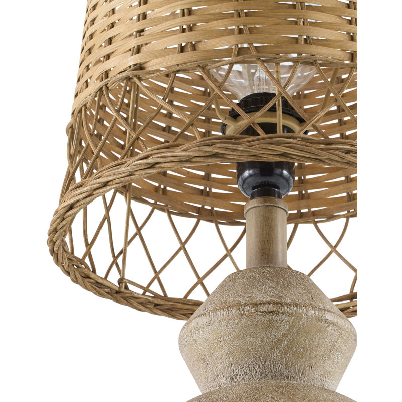 Lampe de table Caryssa, Brun
