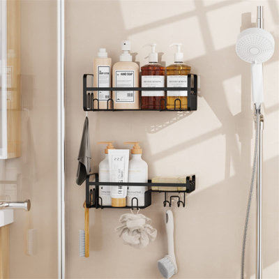 Murguia Adhesive Stainless Steel Shower Shelf