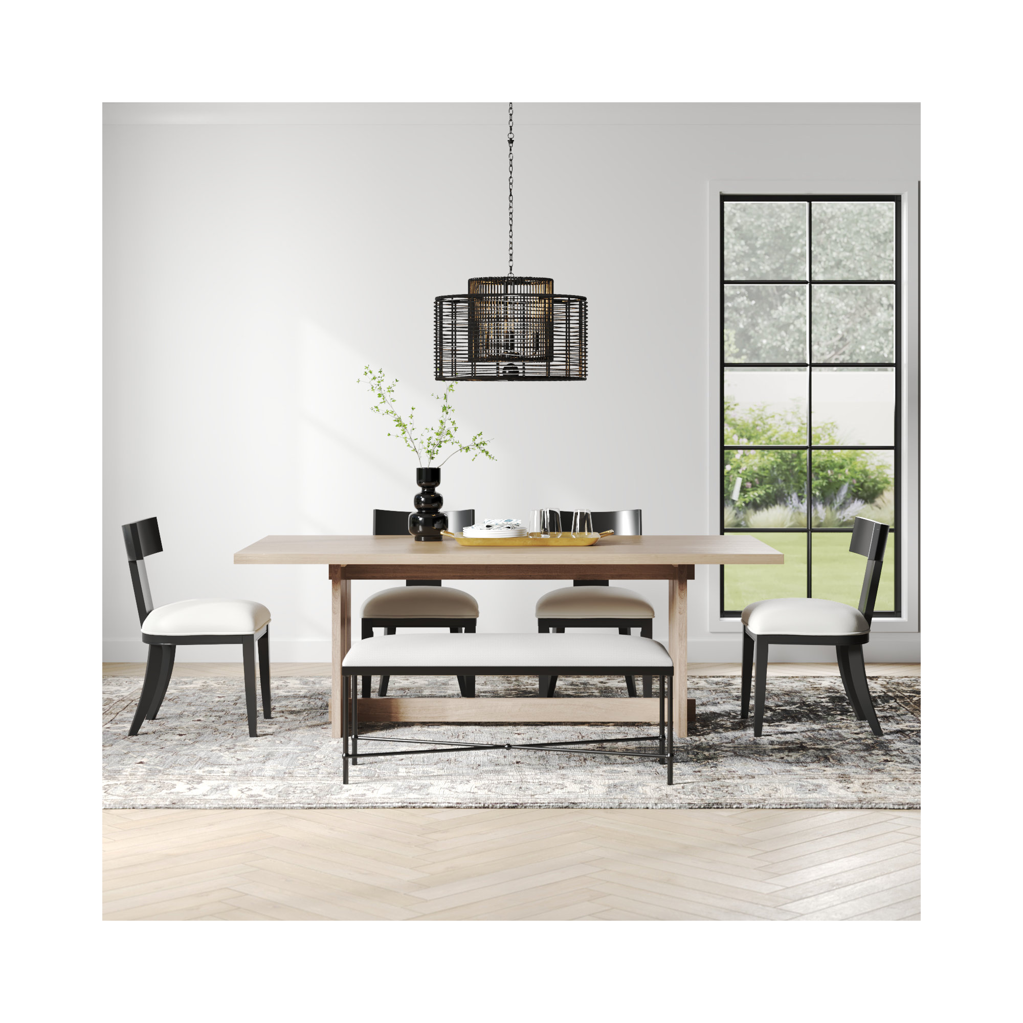 Dalina 84'' Dining Table, Light Brown