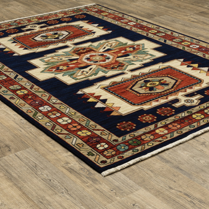 Oaklynn Performance Oriental Indoor Rug, Rectangle 9'10" x 12'10"