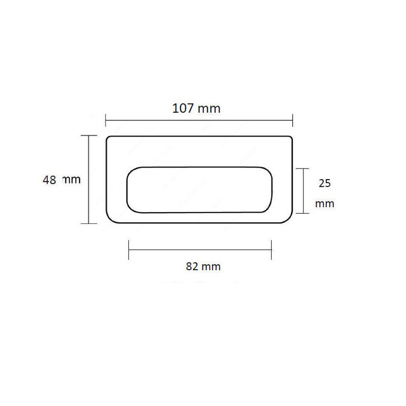 Expression Contemporary Recessed Pull