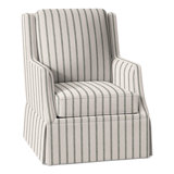 Savannah Linen Swivel Slipcovered Chair