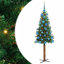 Slim Christmas Tree PVC and Solid Pine wood-306120858-306120832