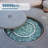 Makida Round Aluminum Propane Smokeless Fire Pit Table with Hidden Fuel Tank