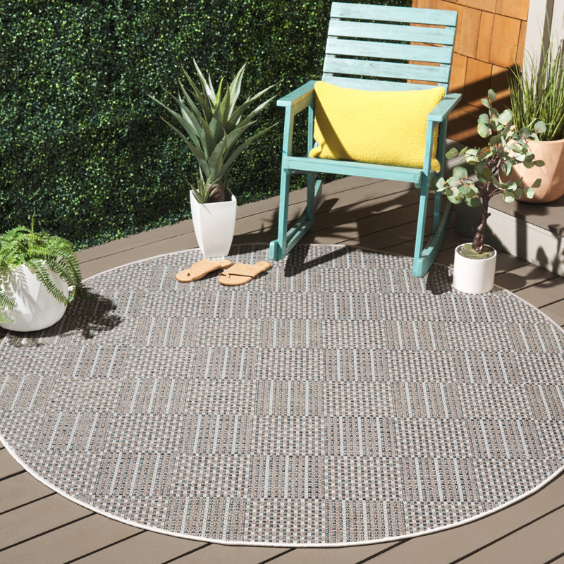 Tapis intérieur / extérieur en sisal Ryalson, Rond 6 pi 7 po