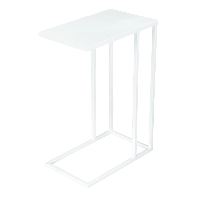Tanu End Table, 23" H x 19" W x 11" D, White
