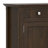Acadian 51"W Solid Wood Transitional Entryway Storage Cabinet with Glass Doors and Adjustable Shelves