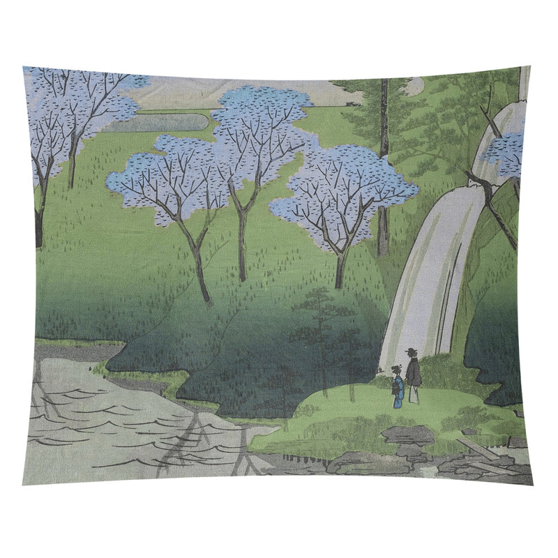 Macintyre Polyester Tapestry, 27.5" H x 37.5" W, Green/Blue