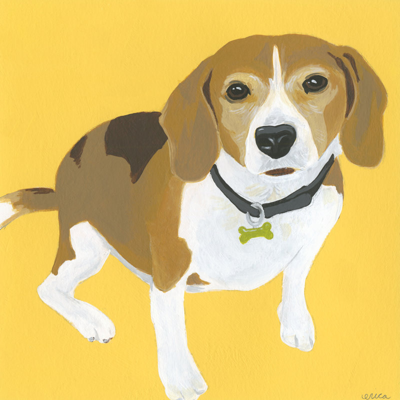 Tela by June Erica Vess - Wrapped Canvas Painting, 30cm H x 30cm W