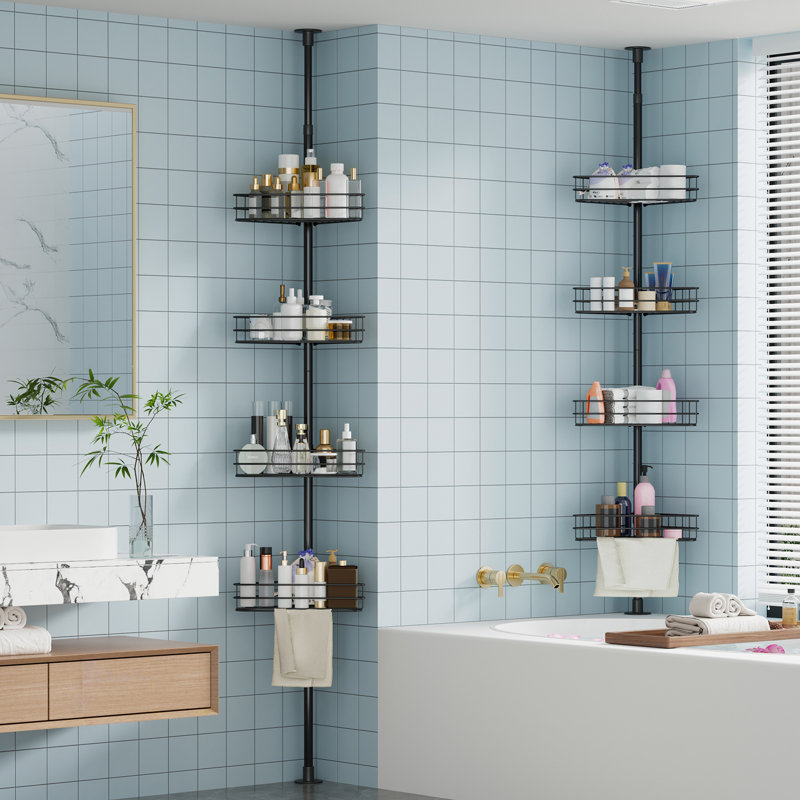 Iron Drill / Screw Bathroom Shelves