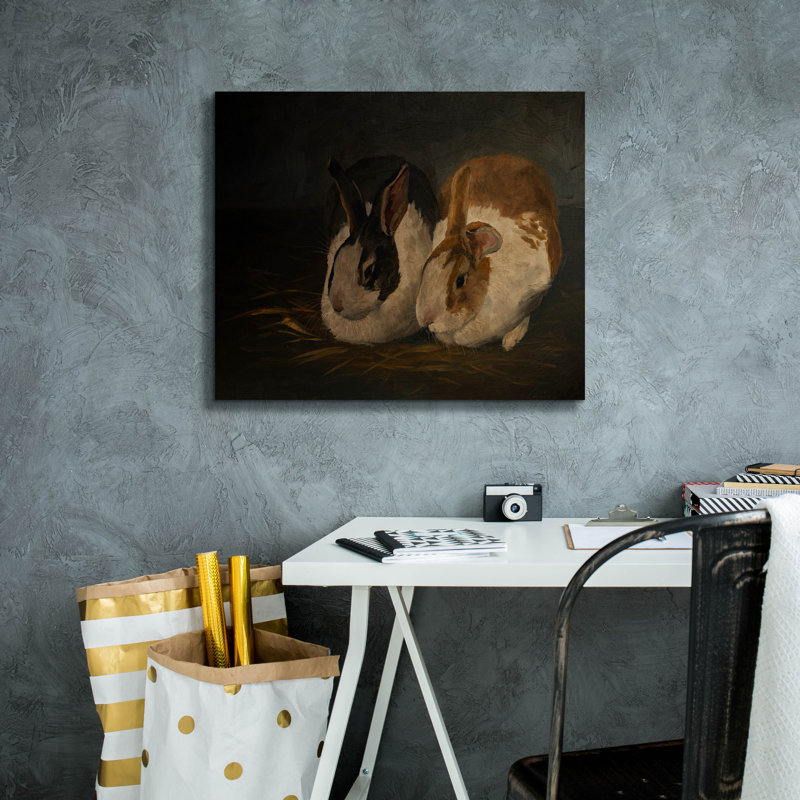  «Resting Bunny Rabbit 4» par Marian Parsons, art mural sur toile, 24 po x 20 po, H 20 po x l 24 po