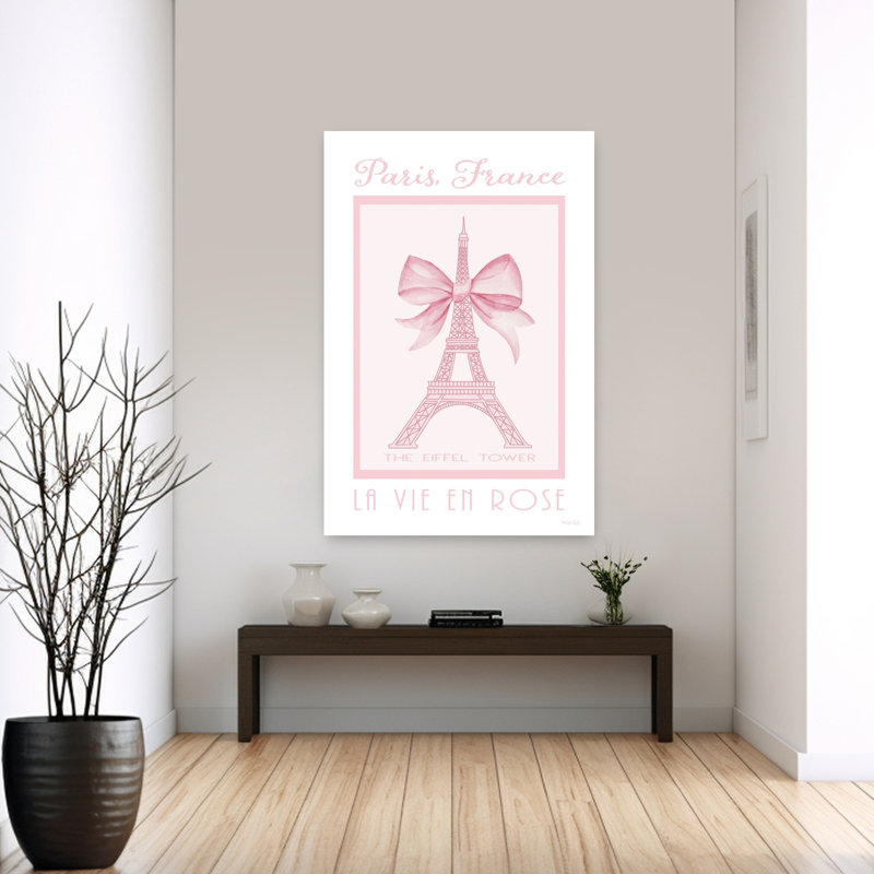Paris France - La Vie En Rose by Cindy Jacobs - Wrapped Canvas Print, 152.4cm H x 101.6cm W