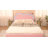 Zoomie Kids Twin Floating Bed Frame with Adjustable LED Headboard, Upholstered Platform Bed, Blue-486176931-500018430