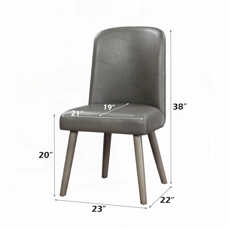 Chaises d'appoint rembourrées en cuir de polyuréthane