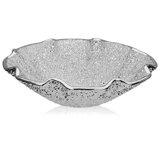 Lirica Special Scalloped Individual Bowl In Silver Decorated Glass Silver-Plated