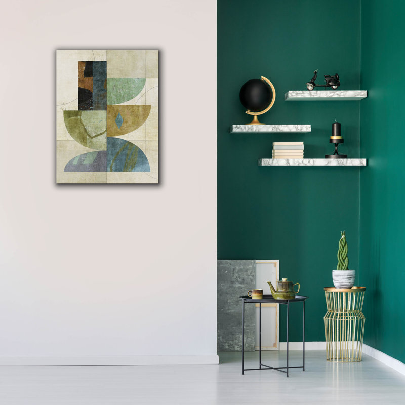  «Collage No. 29» par Suzanne Nicoll, art mural sur toile, 26 po x 34 po