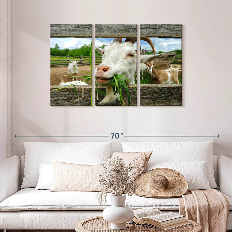 Brampt Euphoric Goat, 28" H x 45" W
