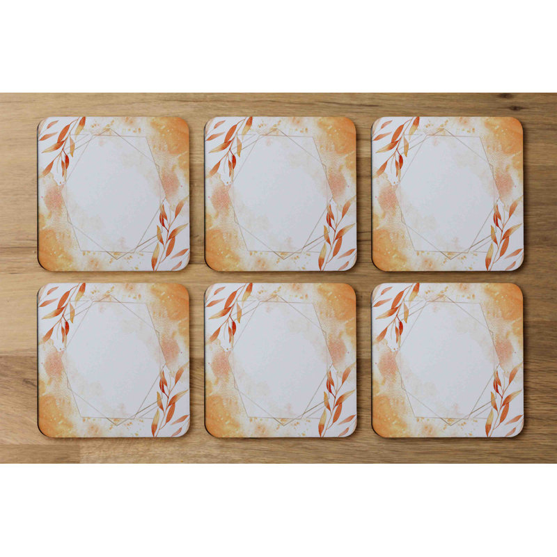 Square 6 Piece Coaster Set