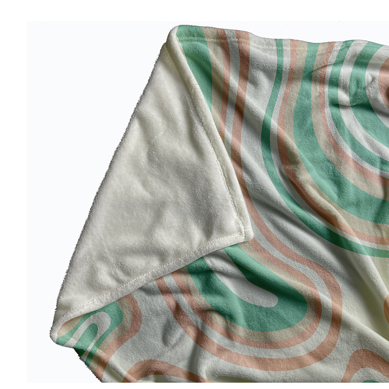 Agate Spring Throw Blanket, 50" W x 60" L, Spring Green