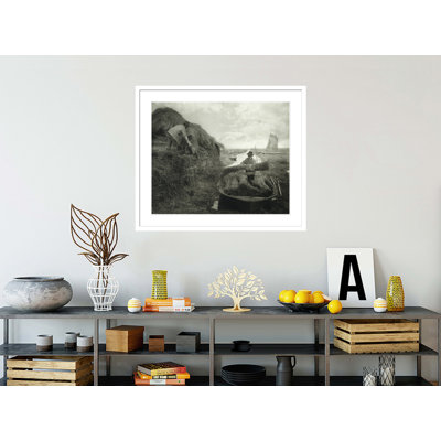«Ricking the Reed» par Peter Henry Emerson, impression giclée sur cadre